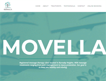 Tablet Screenshot of movellamassage.com